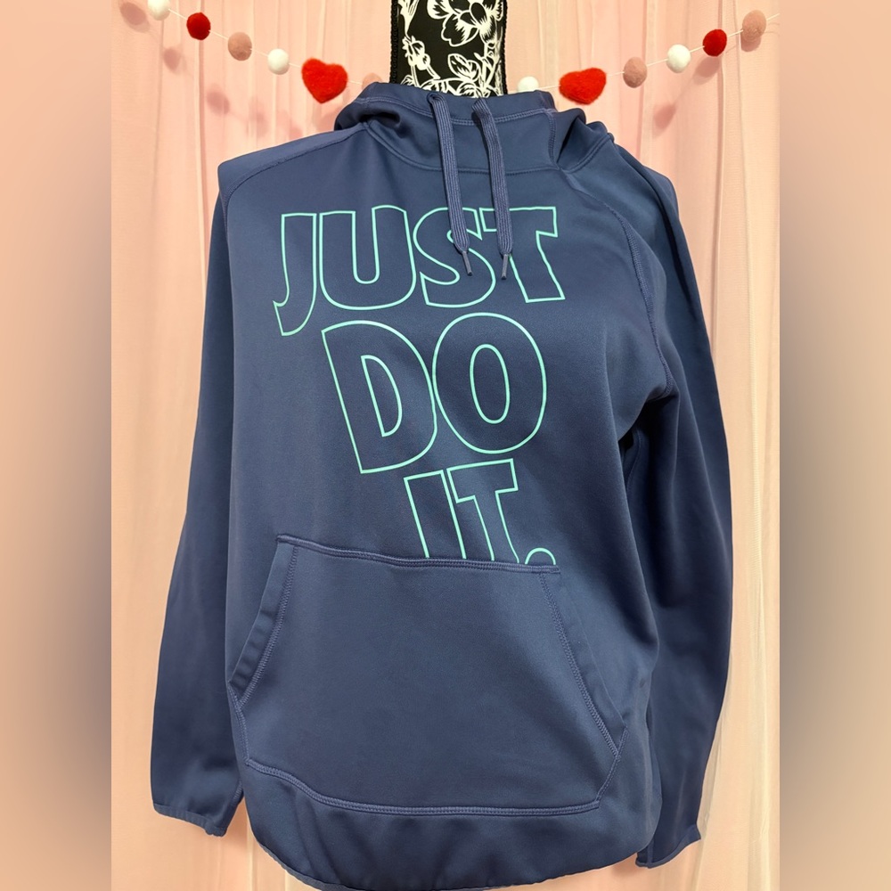 Nike Navy Hoodie with Mint Graphic